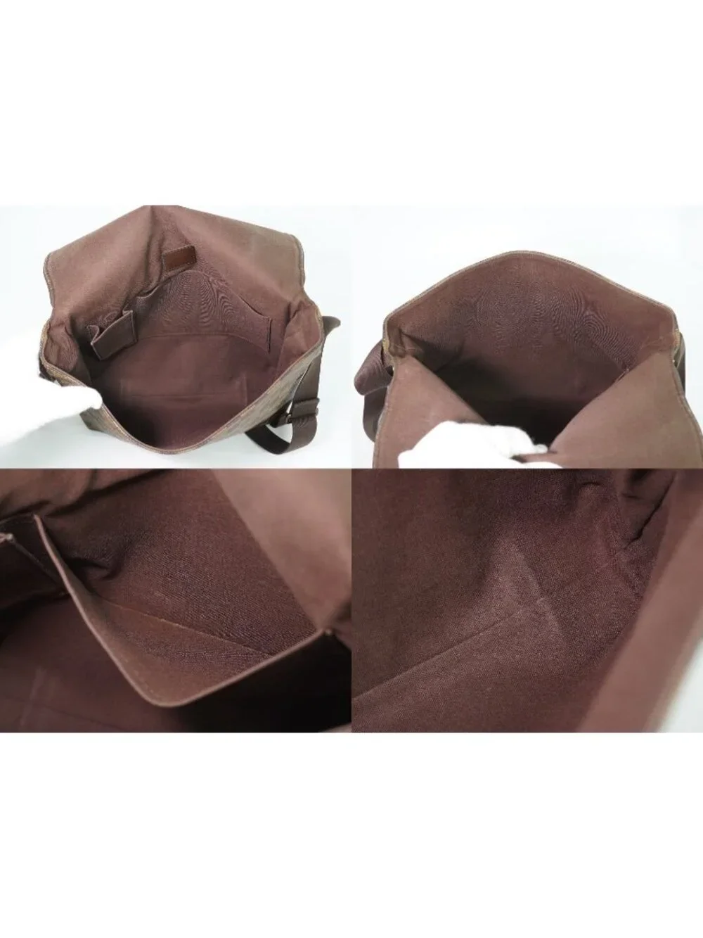 Louis Vuitton LV Brooklyn MM Damier Ebene Shoulder Bag Brown Vintage